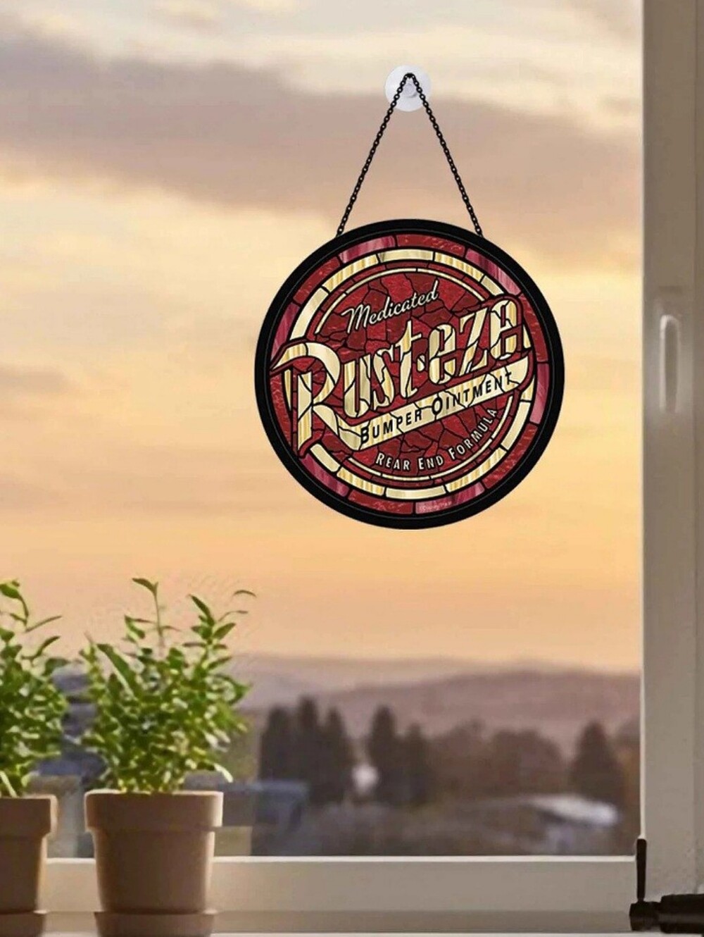 Disney Cars Glass Sun Catcher